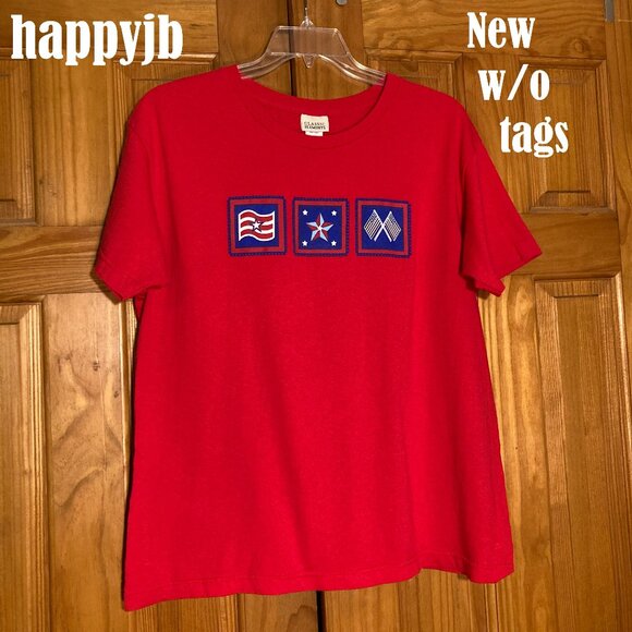 NWOT Vintage Classic Elements Patriotic T-Shirt Size L - Picture 2 of 10